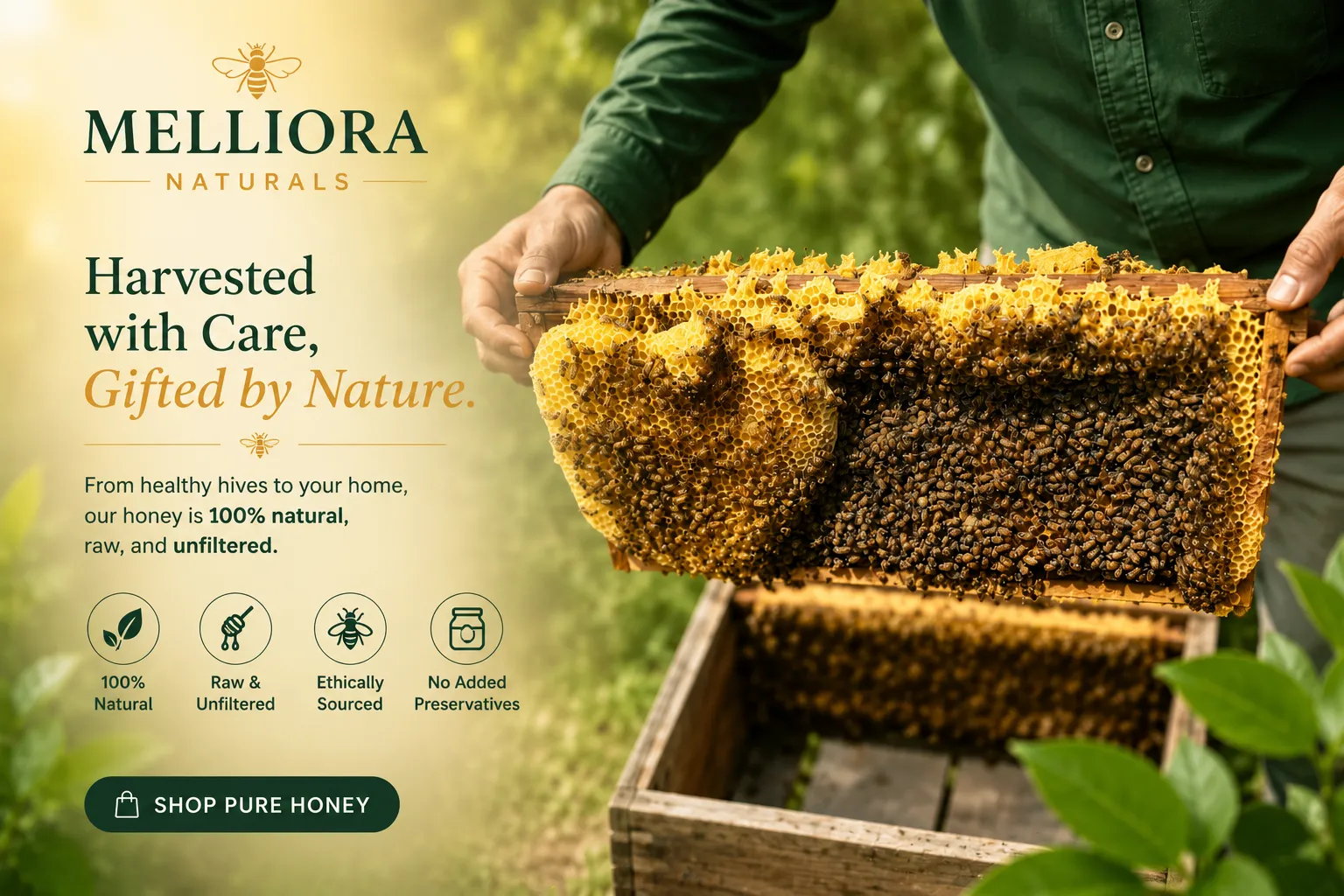 Melliora Pure Bottled Honey
