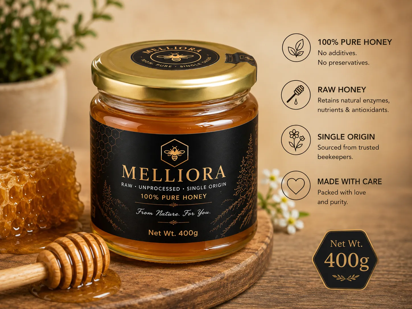 Raw Honey 400g